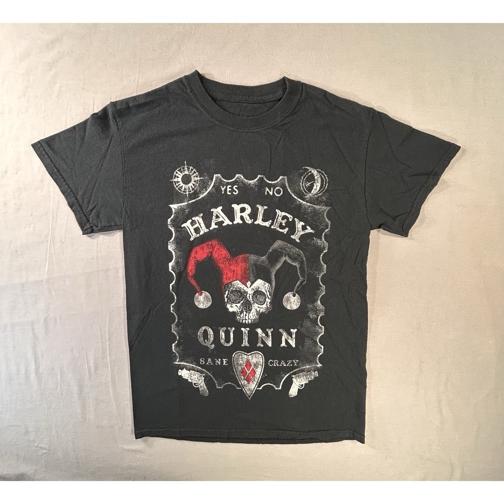 DC Comics Harley Quinn‎ Women's Small Short Sleeve Black Shirt Movies Joker